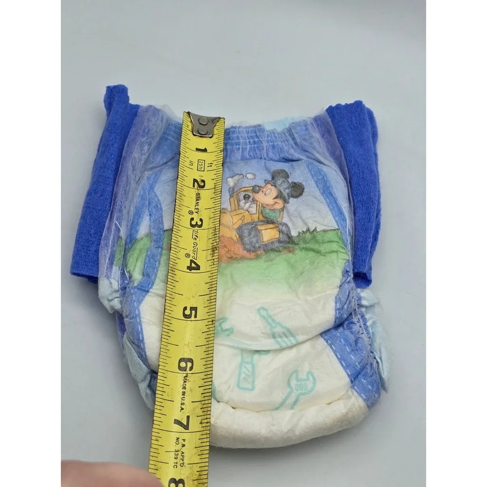 Vintage 2003 Disney Mickey Mouse 1 Pull-Up Diaper Training Pants Construction 1T